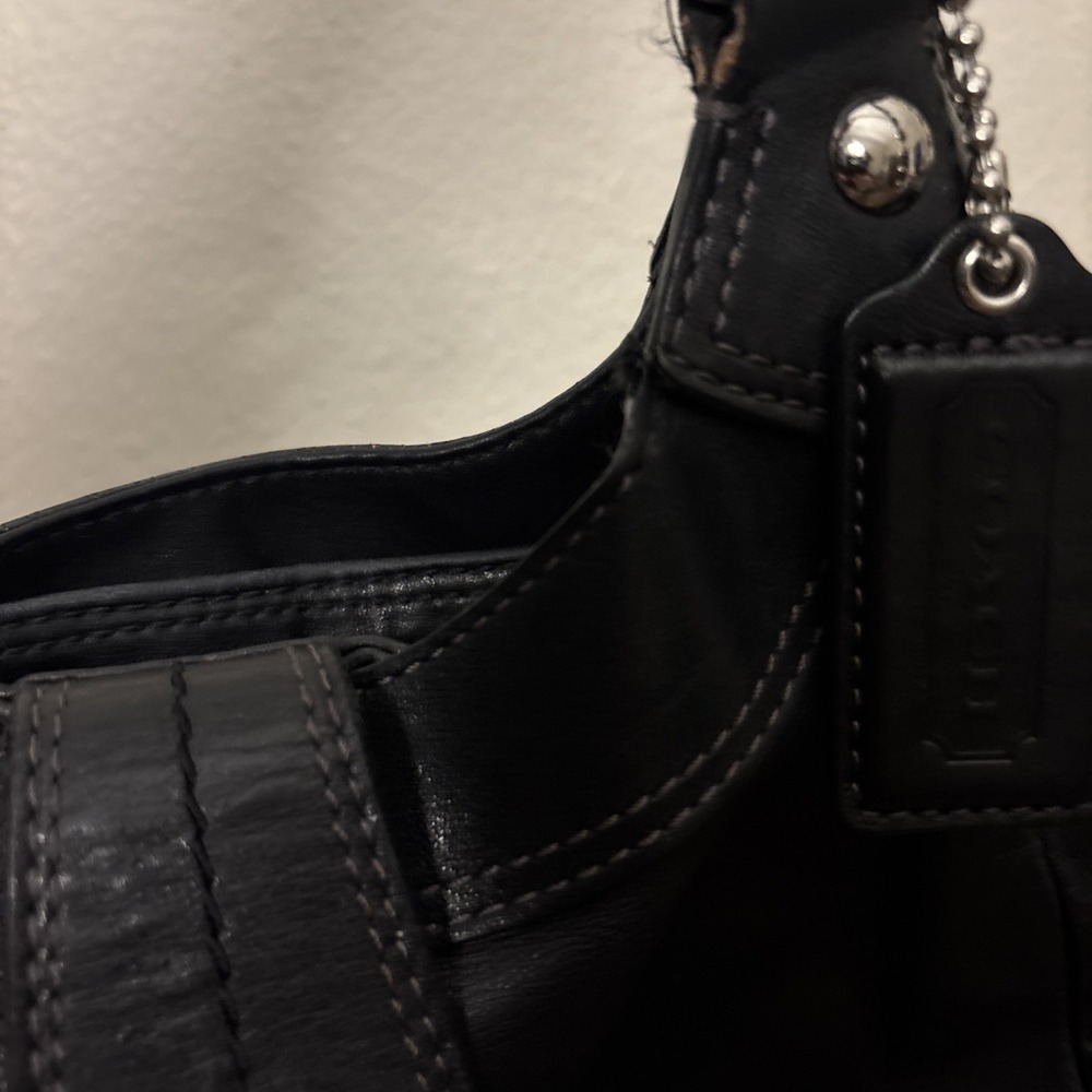 Coach SoHo Lynn Hobo Shoulder Bag Black Leather Purse Y2K D1126-F17219 READ DESC - Picture 5 of 12